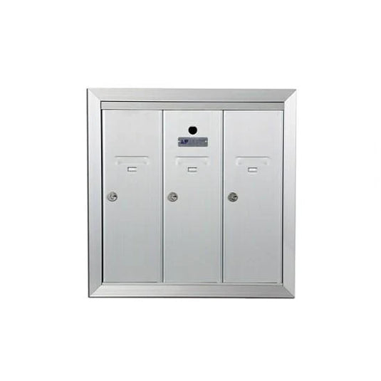 12503 - Standard 3 Door Vertical Mailbox Unit - Front Loading