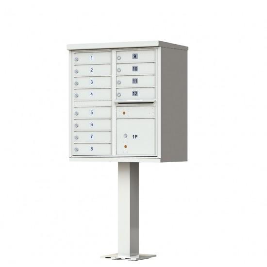Load image into Gallery viewer, 1570-12AF - 12 Tenant Door Standard Style CBU Mailbox (Pedestal Included) - Type 2