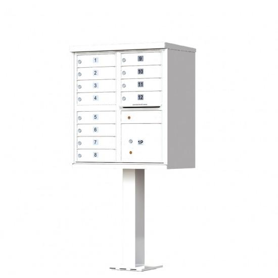 Load image into Gallery viewer, 1570-12AF - 12 Tenant Door Standard Style CBU Mailbox (Pedestal Included) - Type 2
