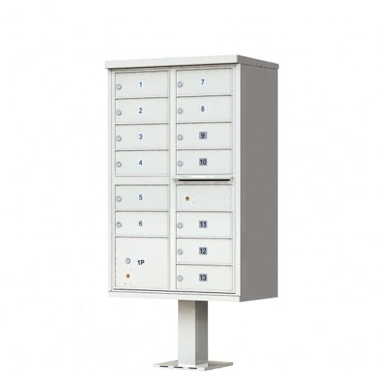 Load image into Gallery viewer, 1570-13AF - 13 Tenant Door Standard Style CBU Mailbox (Pedestal Included) - Type 4