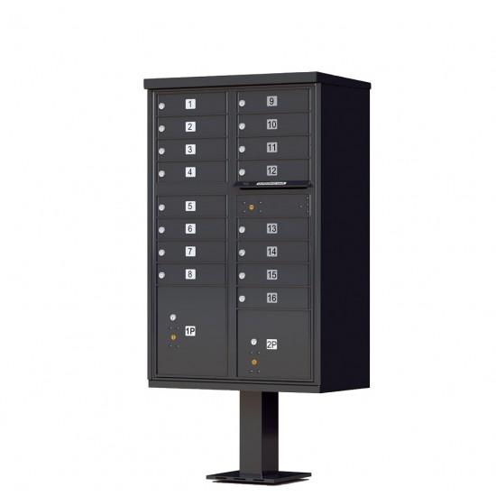 Load image into Gallery viewer, 1570-16AF - 16 Tenant Door Standard Style CBU Mailbox (Pedestal Included) - Type 3 USPS Approved Mailboxes