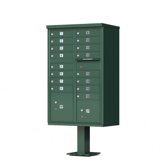Load image into Gallery viewer, 1570-16AF - 16 Tenant Door Standard Style CBU Mailbox (Pedestal Included) - Type 3 USPS Approved Mailboxes
