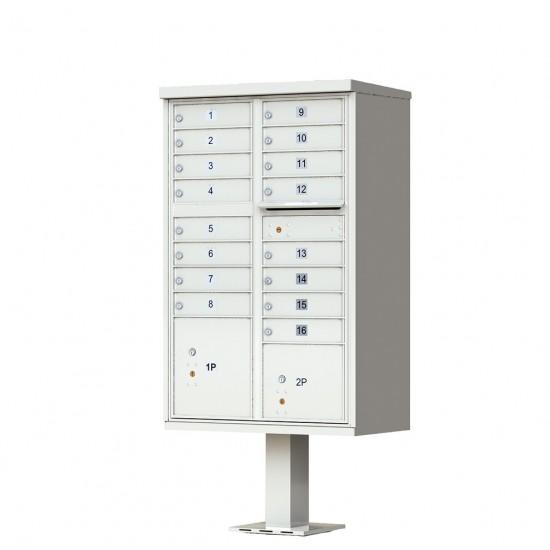 Load image into Gallery viewer, 1570-16AF - 16 Tenant Door Standard Style CBU Mailbox (Pedestal Included) - Type 3 USPS Approved Mailboxes