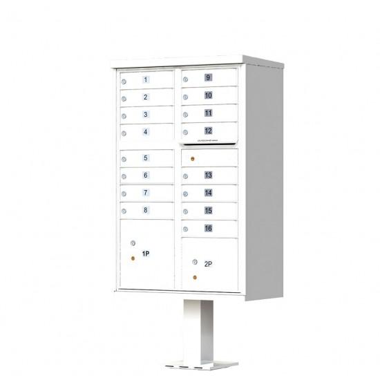 Load image into Gallery viewer, 1570-16AF - 16 Tenant Door Standard Style CBU Mailbox (Pedestal Included) - Type 3 USPS Approved Mailboxes