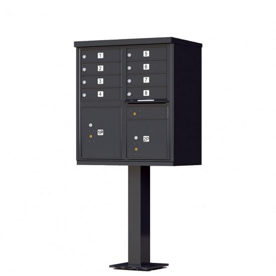 Load image into Gallery viewer, 1570-8AF - 8 Tenant Door Standard Style CBU Mailbox (Pedestal Included) - Type 1