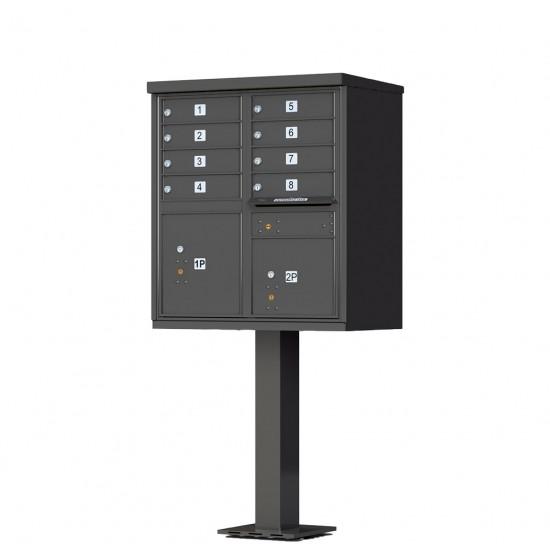 Load image into Gallery viewer, 1570-8AF - 8 Tenant Door Standard Style CBU Mailbox (Pedestal Included) - Type 1