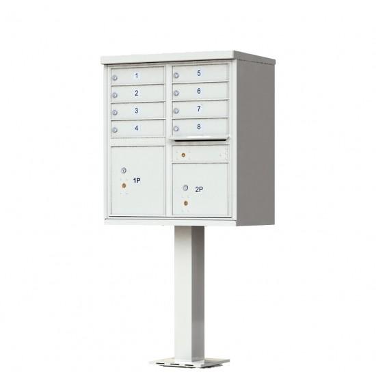 Load image into Gallery viewer, 1570-8AF - 8 Tenant Door Standard Style CBU Mailbox (Pedestal Included) - Type 1