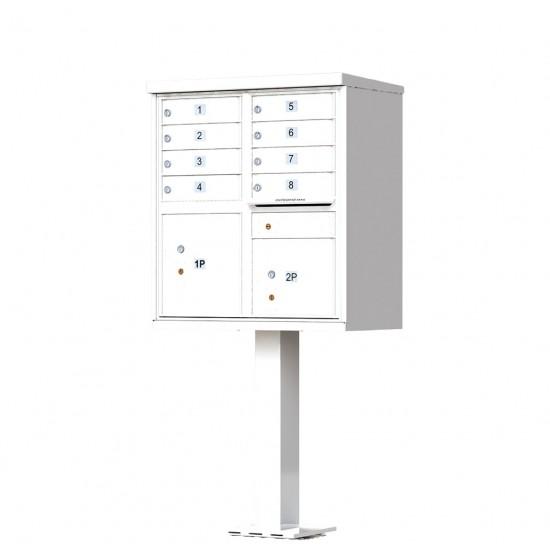Load image into Gallery viewer, 1570-8AF - 8 Tenant Door Standard Style CBU Mailbox (Pedestal Included) - Type 1