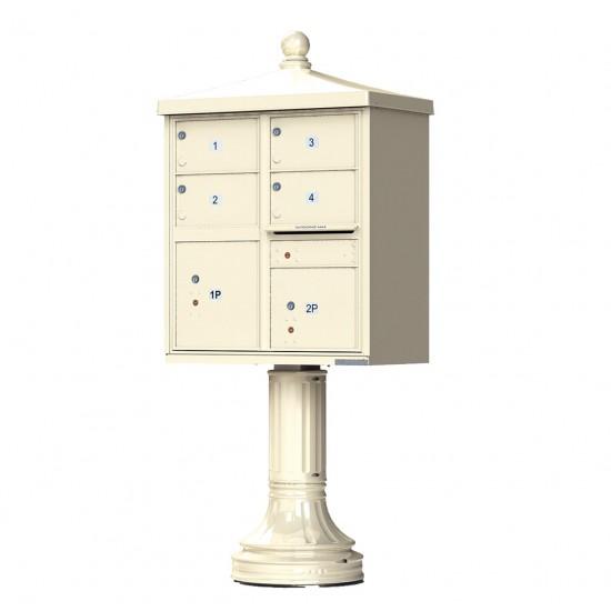 Load image into Gallery viewer, 1570-4T5AF - 4 Tenant Door Standard Style CBU Mailbox (Pedestal Included) - Type 5