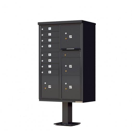 Load image into Gallery viewer, 1570-8T6AF - 8 Tenant Door Standard Style CBU Mailbox (Pedestal Included) - Type 6