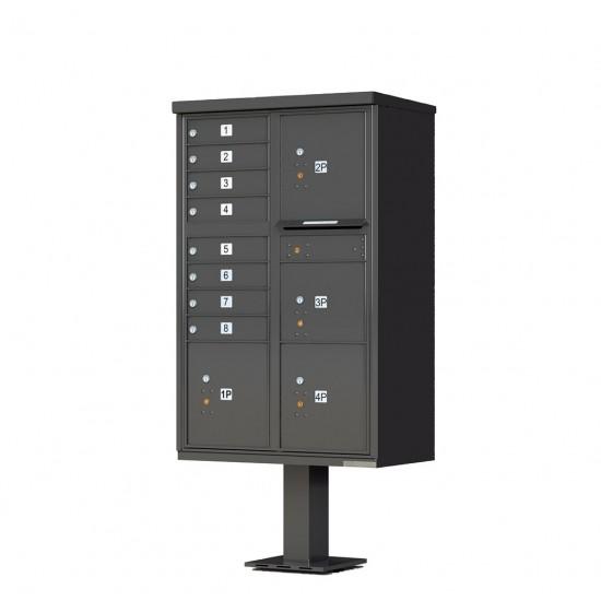 Load image into Gallery viewer, 1570-8T6AF - 8 Tenant Door Standard Style CBU Mailbox (Pedestal Included) - Type 6