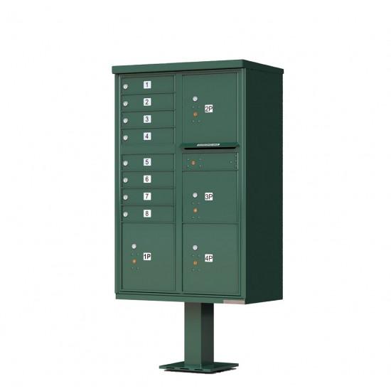 Load image into Gallery viewer, 1570-8T6AF - 8 Tenant Door Standard Style CBU Mailbox (Pedestal Included) - Type 6