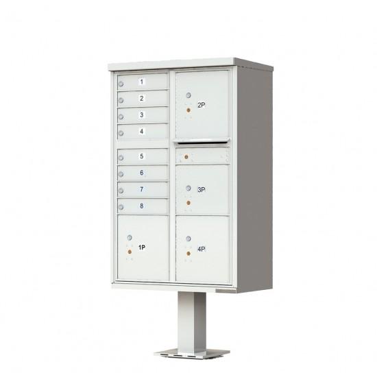 Load image into Gallery viewer, 1570-8T6AF - 8 Tenant Door Standard Style CBU Mailbox (Pedestal Included) - Type 6