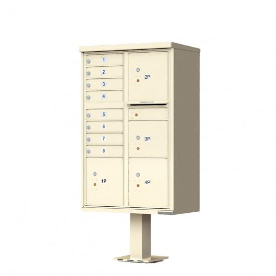 Load image into Gallery viewer, 1570-8T6AF - 8 Tenant Door Standard Style CBU Mailbox (Pedestal Included) - Type 6
