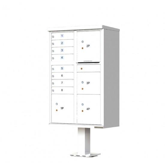 Load image into Gallery viewer, 1570-8T6AF - 8 Tenant Door Standard Style CBU Mailbox (Pedestal Included) - Type 6