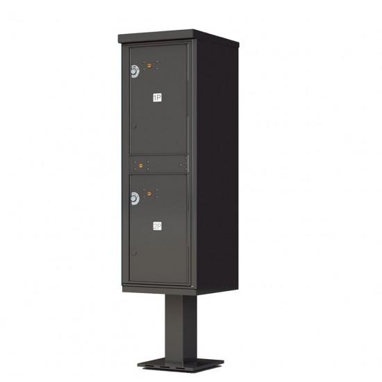 Load image into Gallery viewer, 1590-T1AF - 2 Door Pedestal Style - High Security Outdoor Parcel Locker (Pedestal Included)