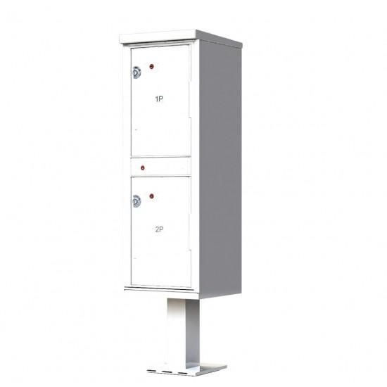 Load image into Gallery viewer, 1590-T1AF - 2 Door Pedestal Style - High Security Outdoor Parcel Locker (Pedestal Included)