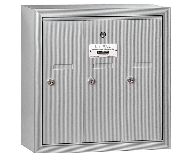 Load image into Gallery viewer, Salsbury Vertical Mailbox - 3 Doors - USPS Access (Ships in 1-2 Days)