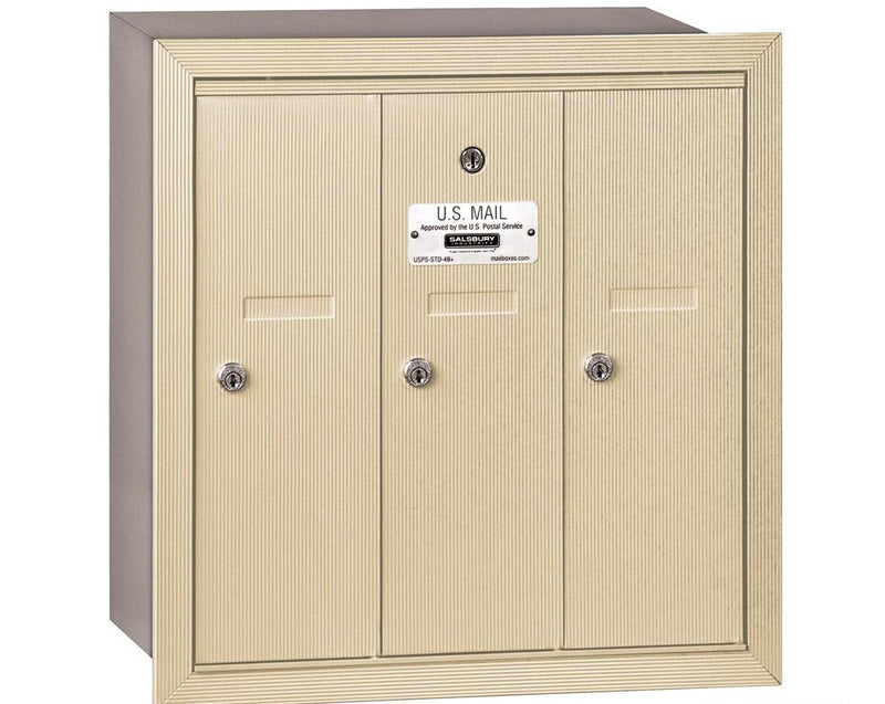 Load image into Gallery viewer, Salsbury Vertical Mailbox - 3 Doors - USPS Access (Ships in 1-2 Days)