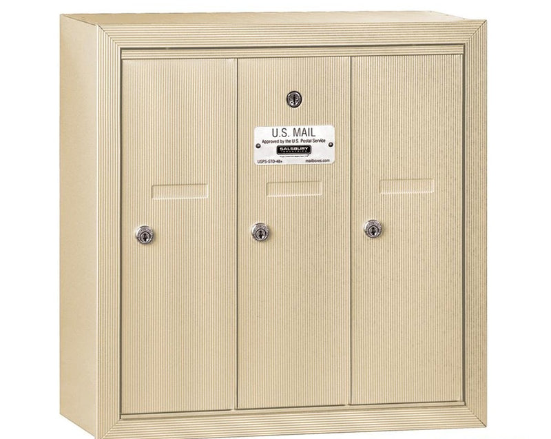 Load image into Gallery viewer, Salsbury Vertical Mailbox - 3 Doors - USPS Access (Ships in 1-2 Days)