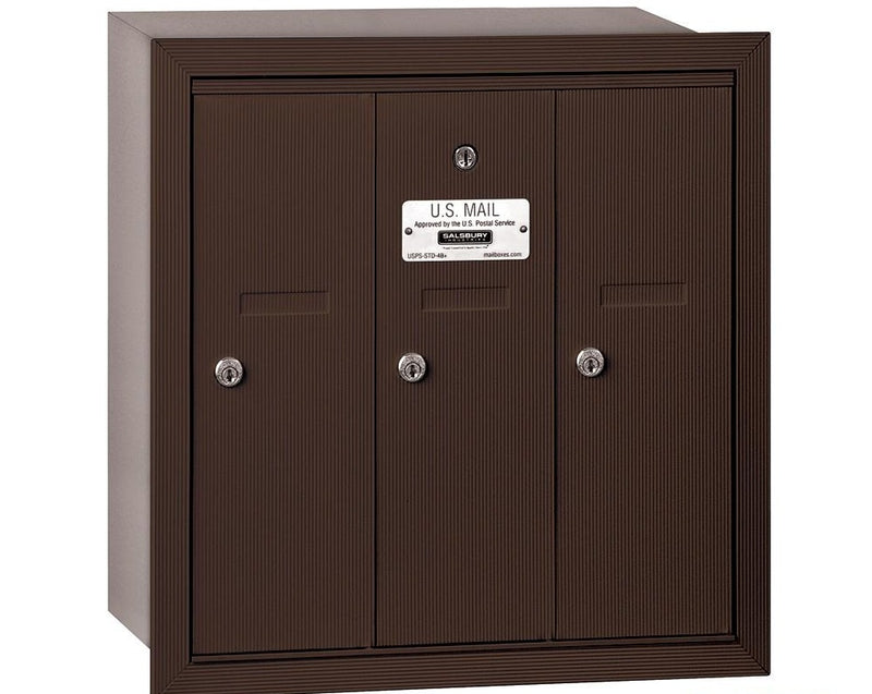Load image into Gallery viewer, Salsbury Vertical Mailbox - 3 Doors - USPS Access (Ships in 1-2 Days)