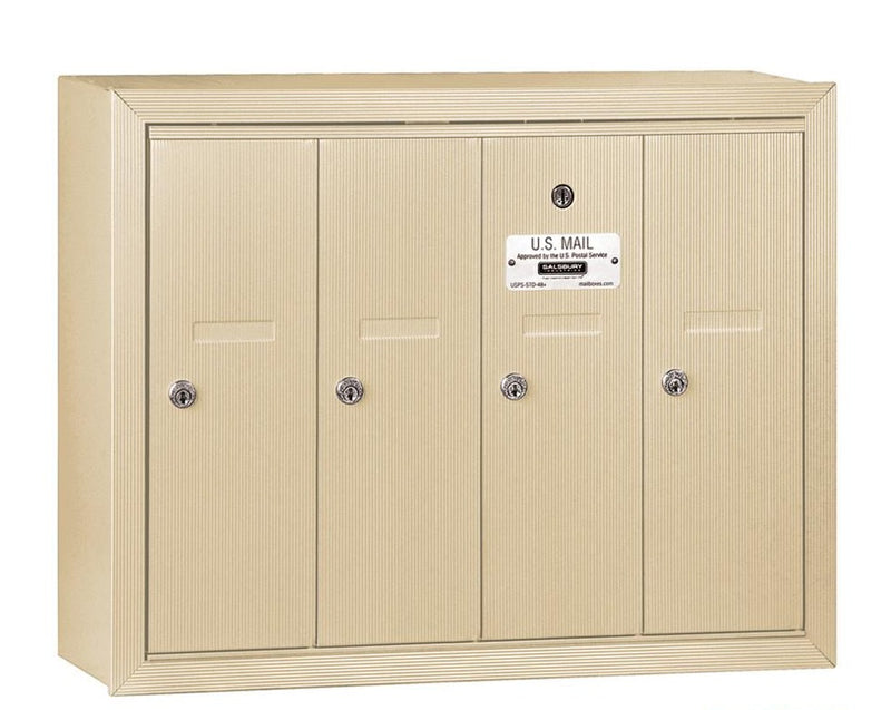 Load image into Gallery viewer, Salsbury Vertical Mailbox - 4 Doors - USPS Access (Ships in 1-2 Days)