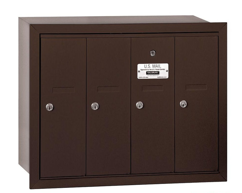 Load image into Gallery viewer, Salsbury Vertical Mailbox - 4 Doors - USPS Access (Ships in 1-2 Days)