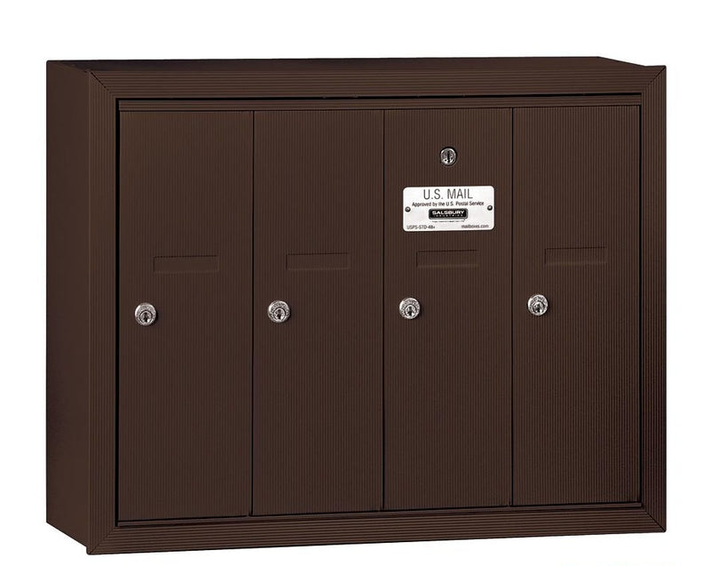 Load image into Gallery viewer, Salsbury Vertical Mailbox - 4 Doors - USPS Access (Ships in 1-2 Days)