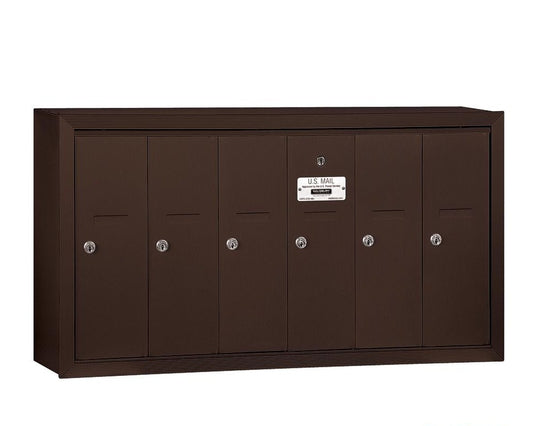 Salsbury Vertical Mailbox - 6 Doors - USPS Access