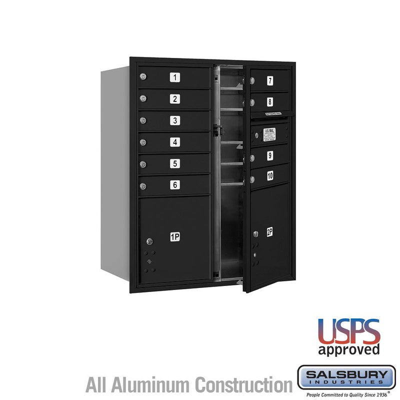 Load image into Gallery viewer, Salsbury 10 Door High 4C Horizontal Mailbox with 10 Doors and 2 Parcel Lockers with USPS Access - Front Loading