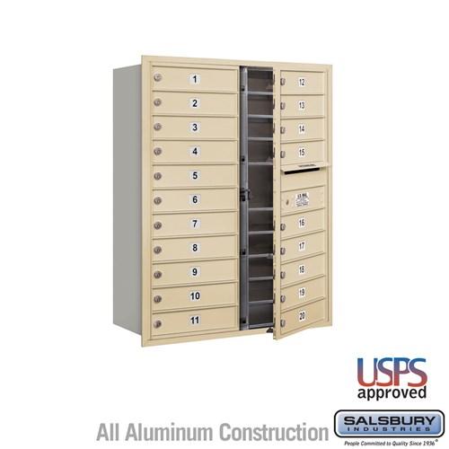 Load image into Gallery viewer, Salsbury 11 Door High 4C Horizontal Mailbox with 20 Doors with USPS Access - Front Loading