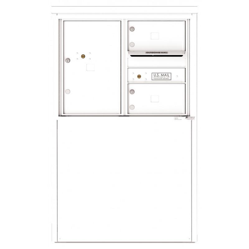 Load image into Gallery viewer, 4C06D-02-D - 2 Tenant Doors with 1 Parcel Locker and Outgoing Mail Compartment - 4C Depot Mailbox Module