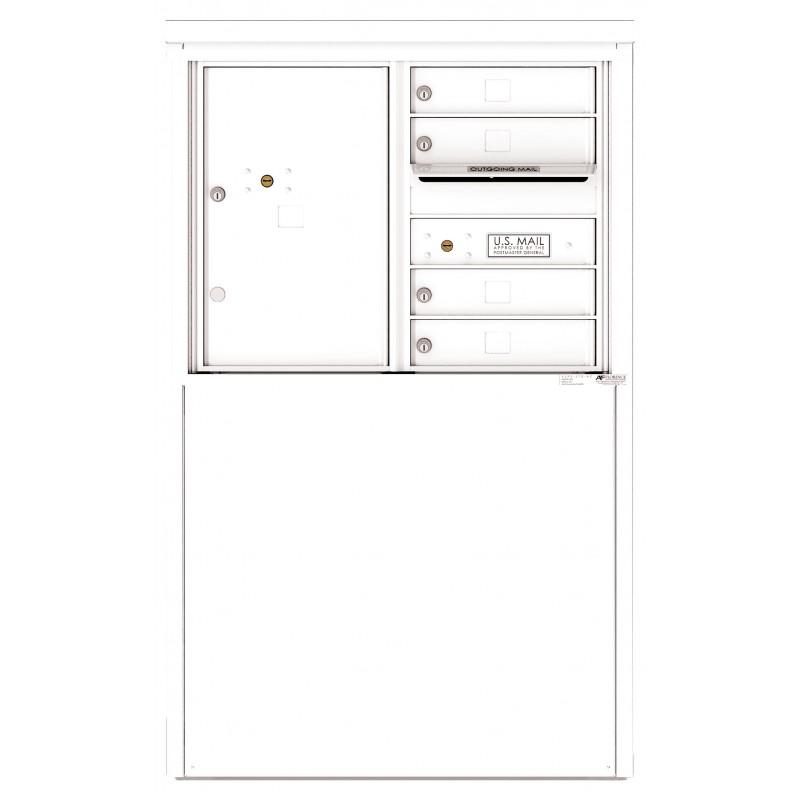 Load image into Gallery viewer, 4C06D-04-D - 4 Tenant Doors with 1 Parcel Locker and Outgoing Mail Compartment - 4C Depot Mailbox Module