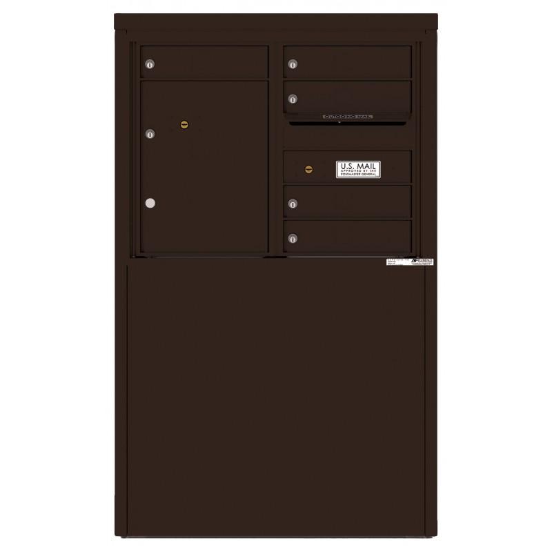 Load image into Gallery viewer, 4C06D-05-D - 5 Tenant Doors with 1 Parcel Locker and Outgoing Mail Compartment - 4C Depot Mailbox Module