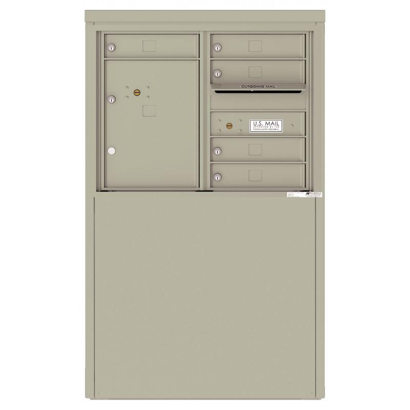 Load image into Gallery viewer, 4C06D-05-D - 5 Tenant Doors with 1 Parcel Locker and Outgoing Mail Compartment - 4C Depot Mailbox Module