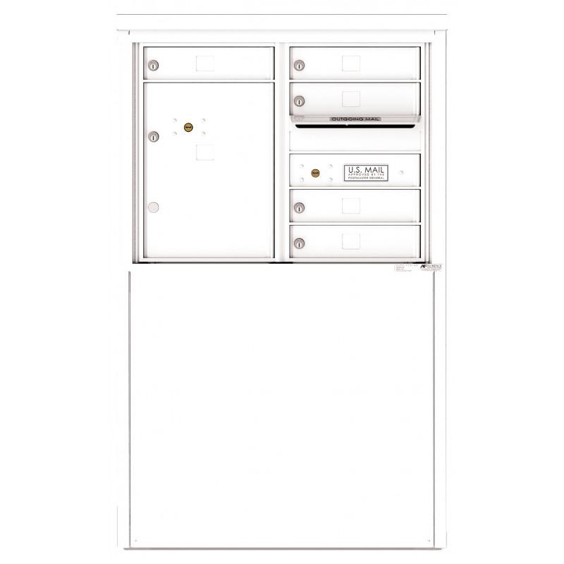 Load image into Gallery viewer, 4C06D-05-D - 5 Tenant Doors with 1 Parcel Locker and Outgoing Mail Compartment - 4C Depot Mailbox Module