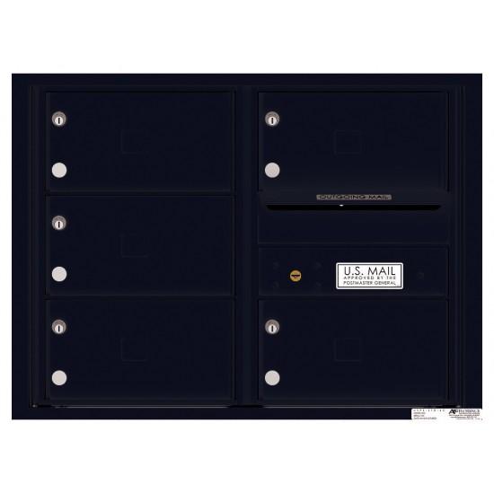 Load image into Gallery viewer, 4C06D-05X - 5 Oversized Tenant Doors with Outgoing Mail Compartment - 4C Wall Mount 6-High Mailboxes