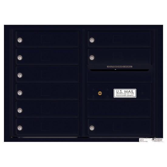 Load image into Gallery viewer, 4C06D-09 - 9 Tenant Doors with Outgoing Mail Compartment - 4C Wall Mount 6-High Mailboxes