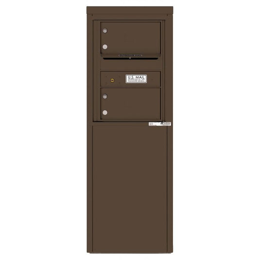 4C06S-02-D - 2 Tenant Doors with one Outgoing Mail Compartment - 4C Depot Mailbox Module