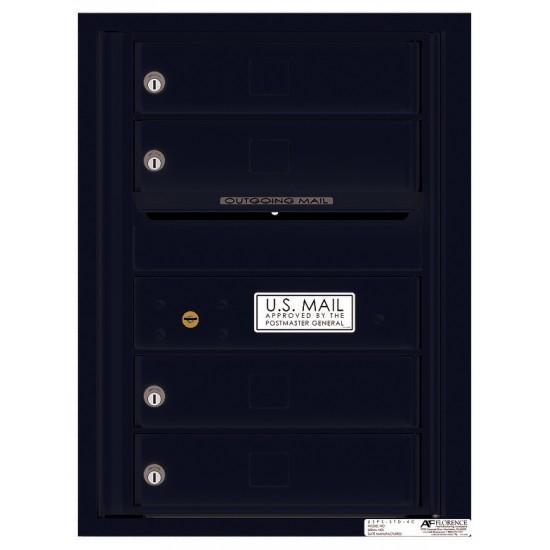Load image into Gallery viewer, 4C06S-04 - 4 Tenant Doors with Outgoing Mail Compartment - 4C Wall Mount 6-High Mailboxes