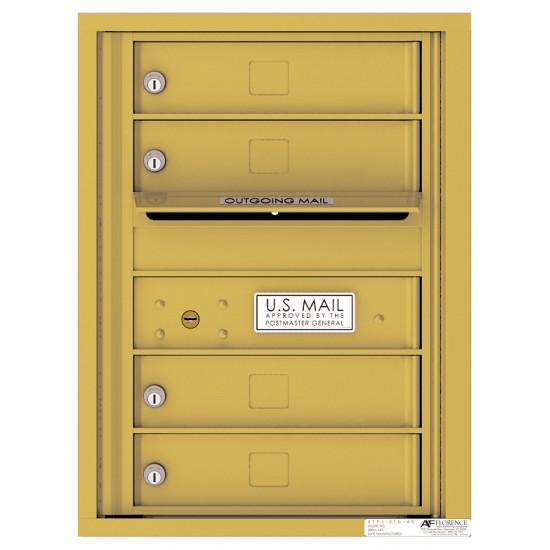 Load image into Gallery viewer, 4C06S-04 - 4 Tenant Doors with Outgoing Mail Compartment - 4C Wall Mount 6-High Mailboxes