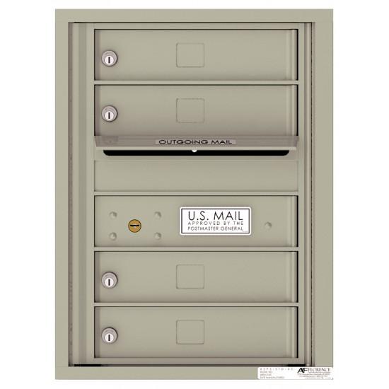 Load image into Gallery viewer, 4C06S-04 - 4 Tenant Doors with Outgoing Mail Compartment - 4C Wall Mount 6-High Mailboxes