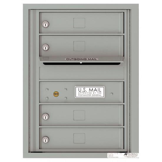 Load image into Gallery viewer, 4C06S-04 - 4 Tenant Doors with Outgoing Mail Compartment - 4C Wall Mount 6-High Mailboxes