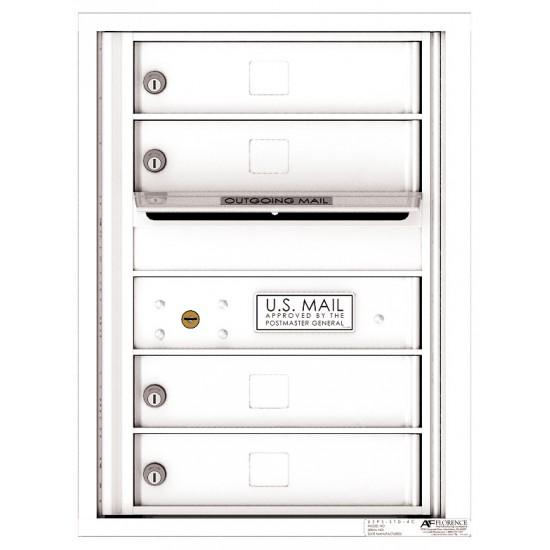 Load image into Gallery viewer, 4C06S-04 - 4 Tenant Doors with Outgoing Mail Compartment - 4C Wall Mount 6-High Mailboxes