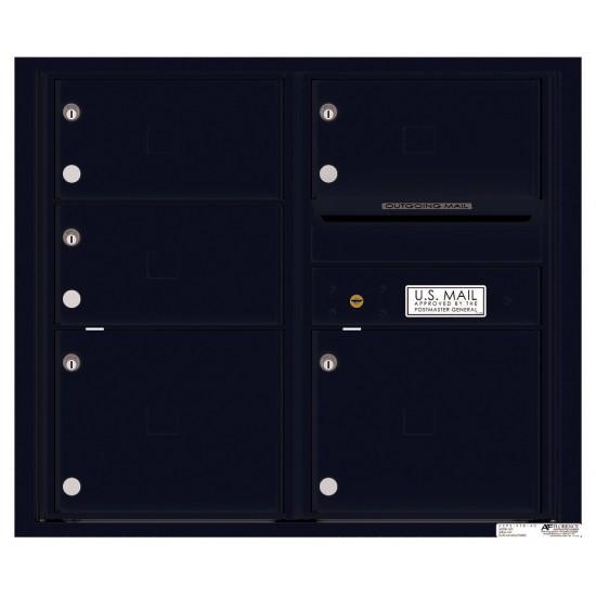 Load image into Gallery viewer, 4C07D-05 - 5 Oversized Tenant Doors with Outgoing Mail Compartment - 4C Wall Mount 7-High Mailboxes