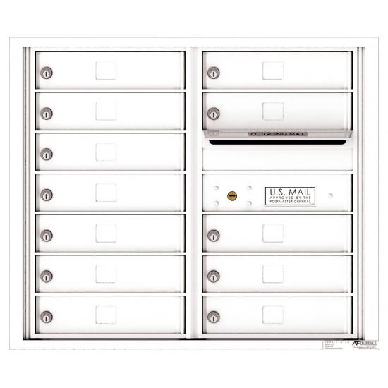 Load image into Gallery viewer, 4C07D-12 - 12 Tenant Doors with Outgoing Mail Compartment - 4C Wall Mount 7-High Mailboxes