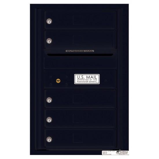 Load image into Gallery viewer, 4C07S-05 - 5 Tenant Doors with Outgoing Mail Compartment - 4C Wall Mount 7-High Mailboxes