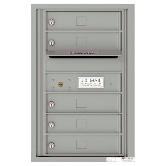 Load image into Gallery viewer, 4C07S-05 - 5 Tenant Doors with Outgoing Mail Compartment - 4C Wall Mount 7-High Mailboxes