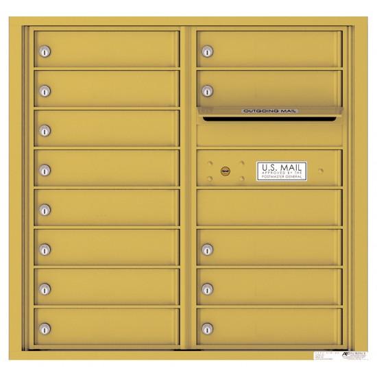 Load image into Gallery viewer, 4C08D-13 - 13 Tenant Doors with Outgoing Mail Compartment - 4C Wall Mount 8-High Mailboxes