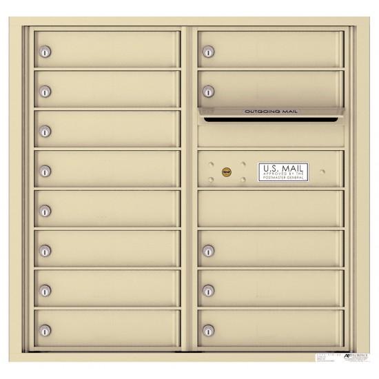 Load image into Gallery viewer, 4C08D-13 - 13 Tenant Doors with Outgoing Mail Compartment - 4C Wall Mount 8-High Mailboxes